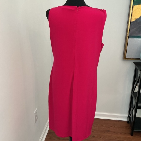 Ivanka Trump Fuchsia One-Shoulder Dress - Picture 6 of 7